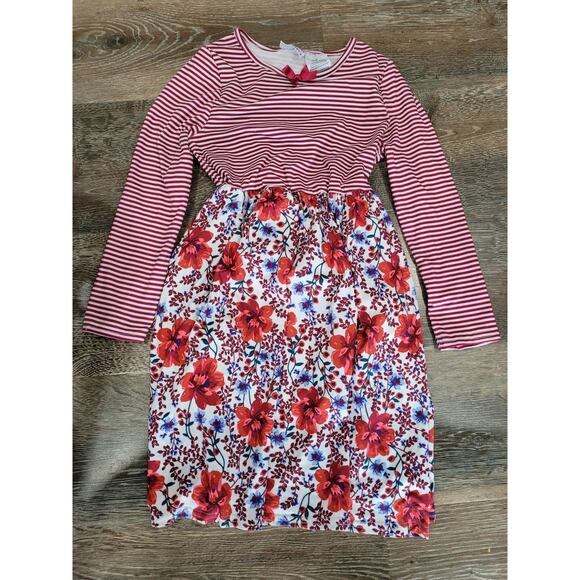 Blueberi Boulevard Girls‎ Floral Long Sleeve Dress - Size 8 #6 - Picture 1 of 4